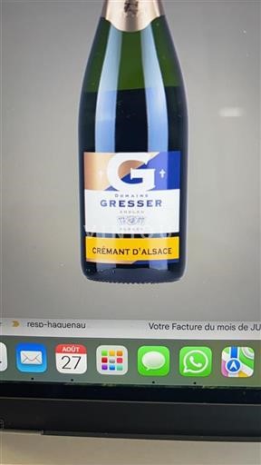 Alsace Crémant d'Alsace Domaine Gresser Ikke årgangsbestemt