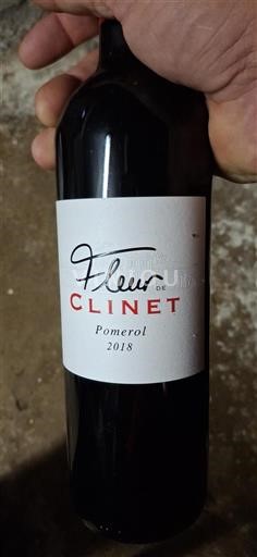 Vin Rouge sec Fleur Clinet 2018 France Bordeaux Pomerol