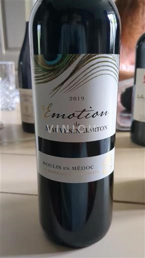 Bordeaux Moulis-en-Médoc Mauvesin Barton Émotion 2019