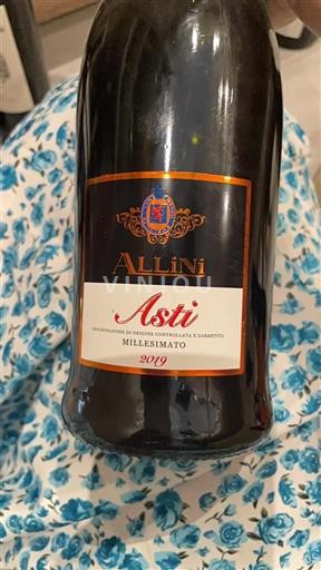 Piedmont Wines Asti Allini Millésimato 2019