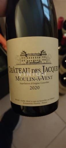 Beaujolais Moulin-à-vent Château des Jacques 2020
