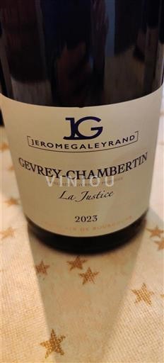 Bourgondië Gevrey-Chambertin Jerome Galeyrand La Justice 2023
