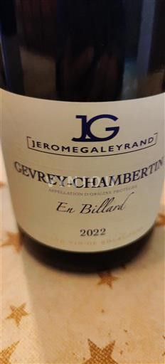 Bourgondië Gevrey-Chambertin Jérôme Galeyrand En Billard 2022