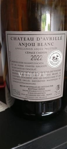 Údolí Loiry Anjou Château Avrillé 2022