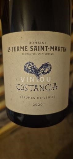 Valle del Rodano Beaumes de Venise La Ferme Saint-Martin Costancia 2020
