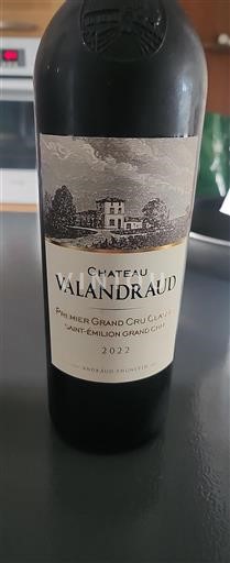 Bordeaux Saint-Émilion Premier Grand Cru Classé Château Valandraud 2022