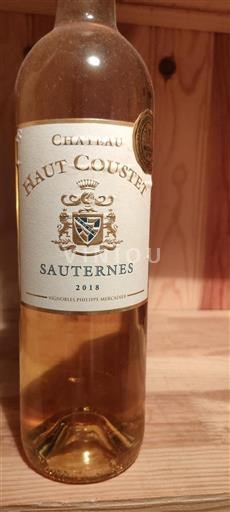 Bordeaux Sauternes Château Haut Coustet 2018