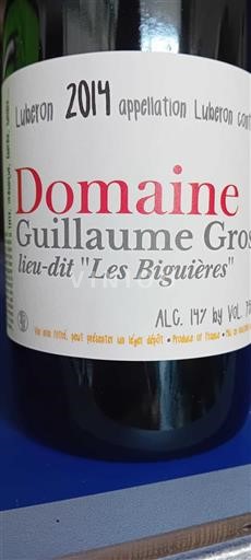 Valle del Rodano Luberon Domaine Guillaume Gros Les Biguières 2014