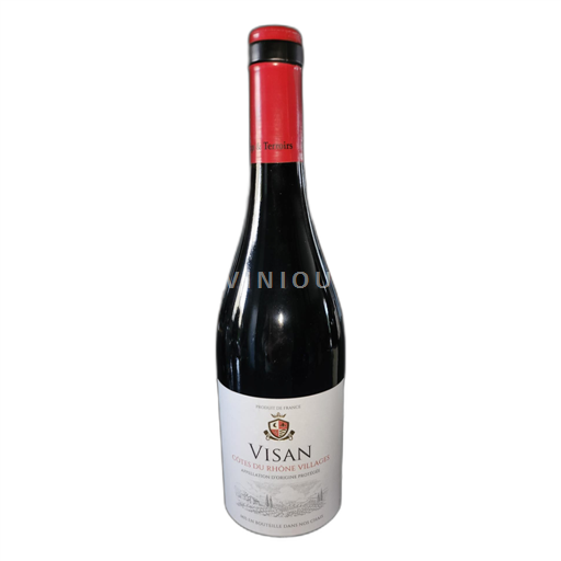 Vin Rouge sec Visan 2023 France Vallée du Rhône Côtes-du-rhône-villages AOC