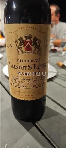 Bordeaux Margaux Grand Cru Château Malescot St Exupery 1985