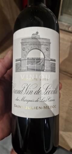 Bordeaux Saint-Julien Grand Cru Clos Léoville-Las Cases Grand Vin de Léoville du Marquis de Las Cases 2003
