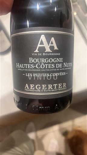 Burgundsko Hautes Côtes de Nuits Aegerter Les Petites Corvées 2023