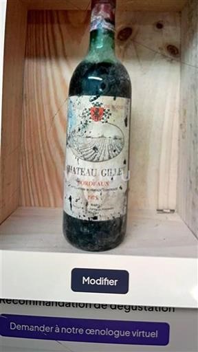 Bordeaux Château Gillet 1975