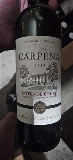 Bordeaux Côtes-de-bourg Château Carpena 2012