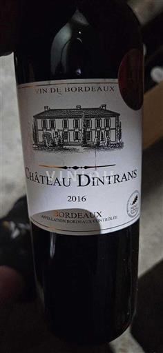Bordeaux Château Dintrans 2016