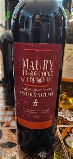 Roussillon Maury Vignerons de Maury Trésor Rouge 2000