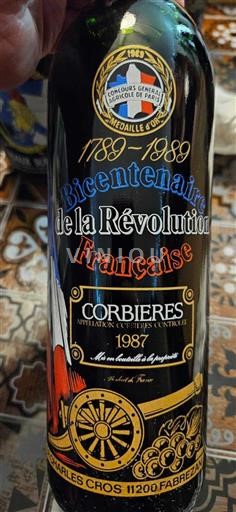 Languedoc Corbières Charles Cros Bicentenaire de la Révolution Française 1987