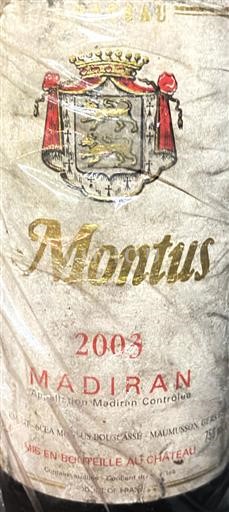Sud-Ovest Madiran Alain Brumont Château Montus 2003