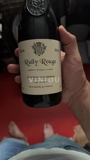 Bourgondië Rully Les Caves du Vieux Pressoir 2016