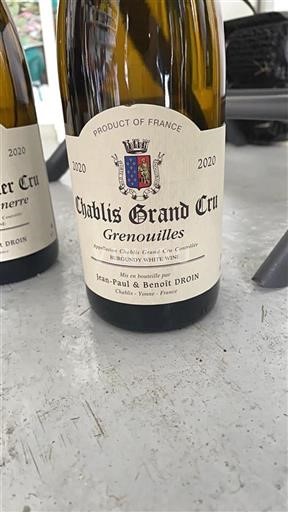 Bourgogne Chablis Grand Cru Jean-Paul & Benoît Droin Grenouilles 2020