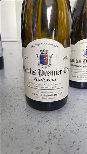 Bourgogne Chablis Premier Cru Jean-Paul & Benoît Droin Vaulorent 2020