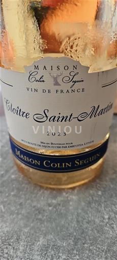 Borgogna Maison Colin Seguin Cloître Saint-Martin 2023