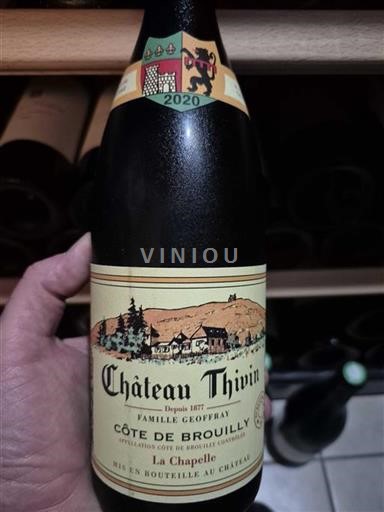 Beaujolais Côte-de-brouilly Château Thivin La Chapelle 2020