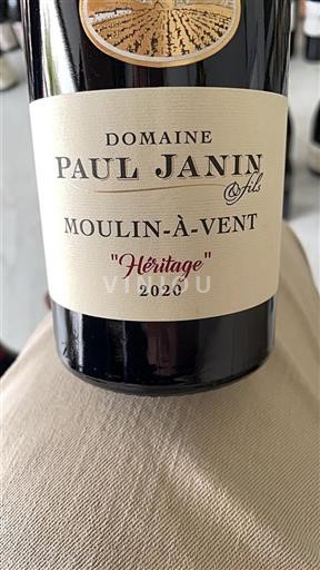 Beaujolais Moulin-à-vent Domaine Paul Janin & Fils Héritage 2020
