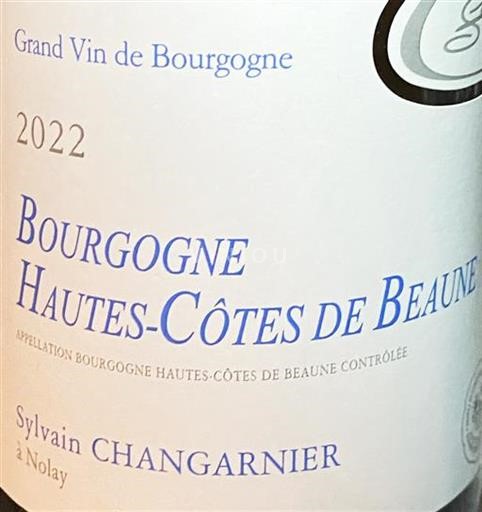 Bourgogne Hautes Côtes de Beaune Domaine Sylvain Changarnier 2022