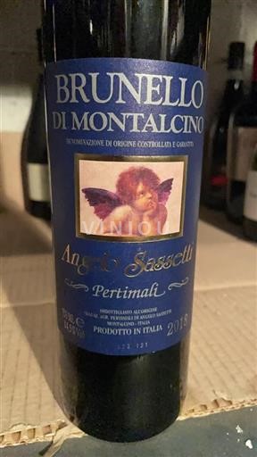 Vin Rouge sec Pertimali Angelo Sassetti 2018 Italie Toscane Brunello di Montalcino DOC