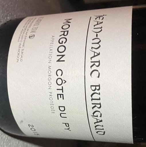 Beaujolais Morgon Jean-Marc Burgaud Côte du Py 2015