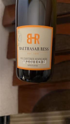 Rheingau Balthasar Ress Hallgartener Hendelberg 2018