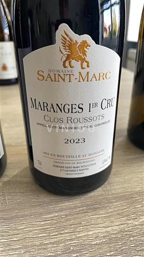 Bourgogne Ikke specificeret Premier Cru Domaine Saint-Marc Clos Roussots 2023
