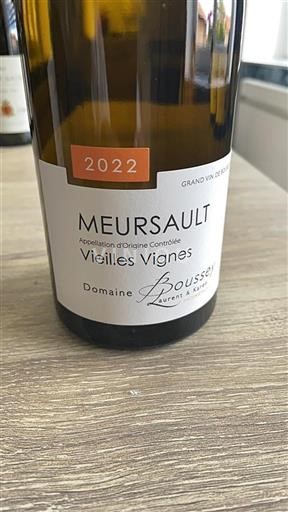 Bourgondië Meursault Domaine Boussey Vieilles Vignes 2022