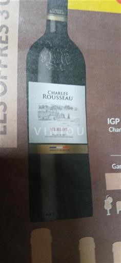Vin Rouge sec Merlot Charles Rousseau 2024 France Languedoc et Roussillon Aude IGP