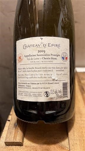 Valle del Loira Savennières Château Épiré 2019