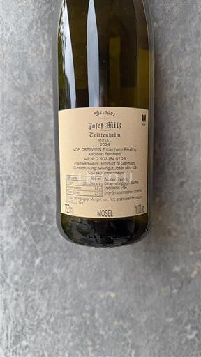Mosel Weingut Josef Milz Trittenheim 2024