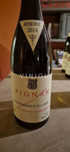 Vallée du Rhône Châteauneuf-du-pape Pignan Réservé 2014