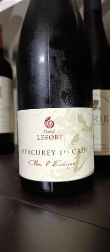 Bourgogne Mercurey Premier Cru David Lefort Clos l'Evêque Icke årgångsbetecknad