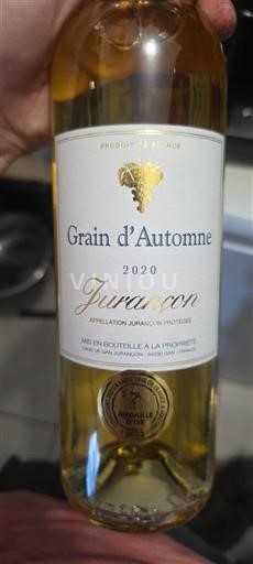 Zuidwest-Frankrijk Jurançon Cave de Gan Jurançon Grain d'Automne 2020