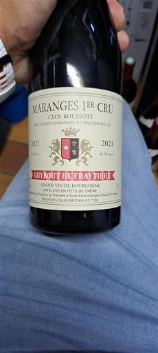 Borgogna Non specificato Premier Cru Guybout de Fraytiere Clos Roussots 2021