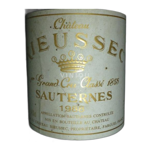 Bordeaux Sauternes Château Rieussec 1988