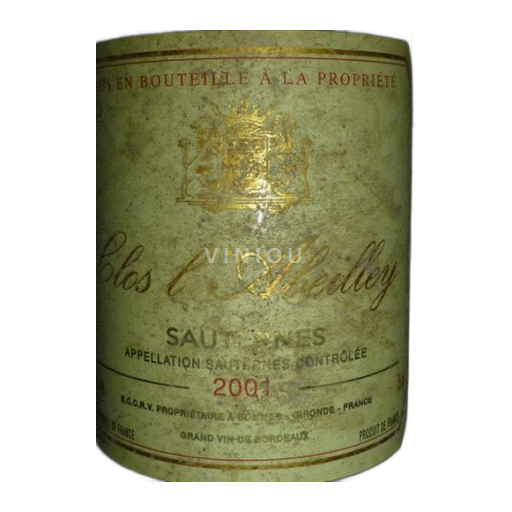 Bordeaux Sauternes Clos L'Abeilley 2001