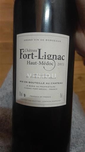 Bordeaux Haut-Médoc Château Fort-Lignac 2011
