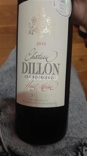 Bordeaux Haut-Médoc Cru Bourgeois Château Dillon 2010
