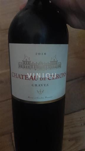 Bordeaux Graves Château Cérons 2018