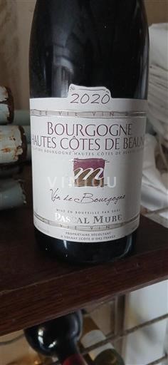 Bourgogne Hautes Côtes de Beaune Pascal Mure 2020