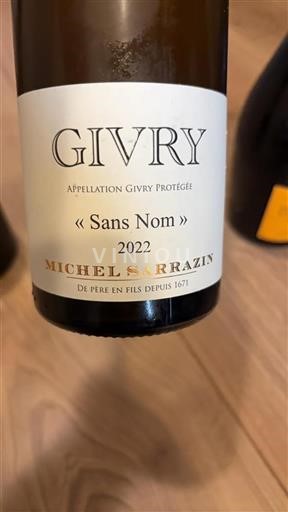 Burgundy Givry Michel Sarrazin Sans Nom 2022