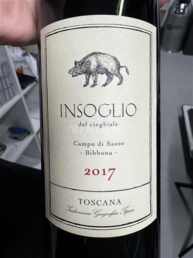 Tuscan Wines Unspecified Campo di Sasso Insoglio del Cinghiale 2017