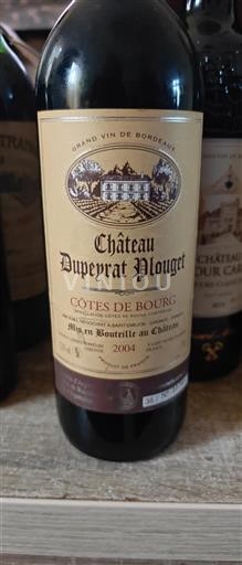 Bordeaux Côtes-de-bourg Château Dupeyrat Plouget 2004
